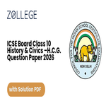 ICSE Board 2026 Class 10 History and Civics Paper 1 Question Paper with Solutions